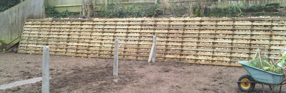 Completed Wall Groundworks Construction